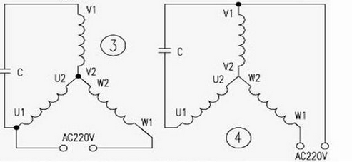 三相電機(jī)改單相正反轉(zhuǎn)接線圖(三相電機(jī)的正確接法)